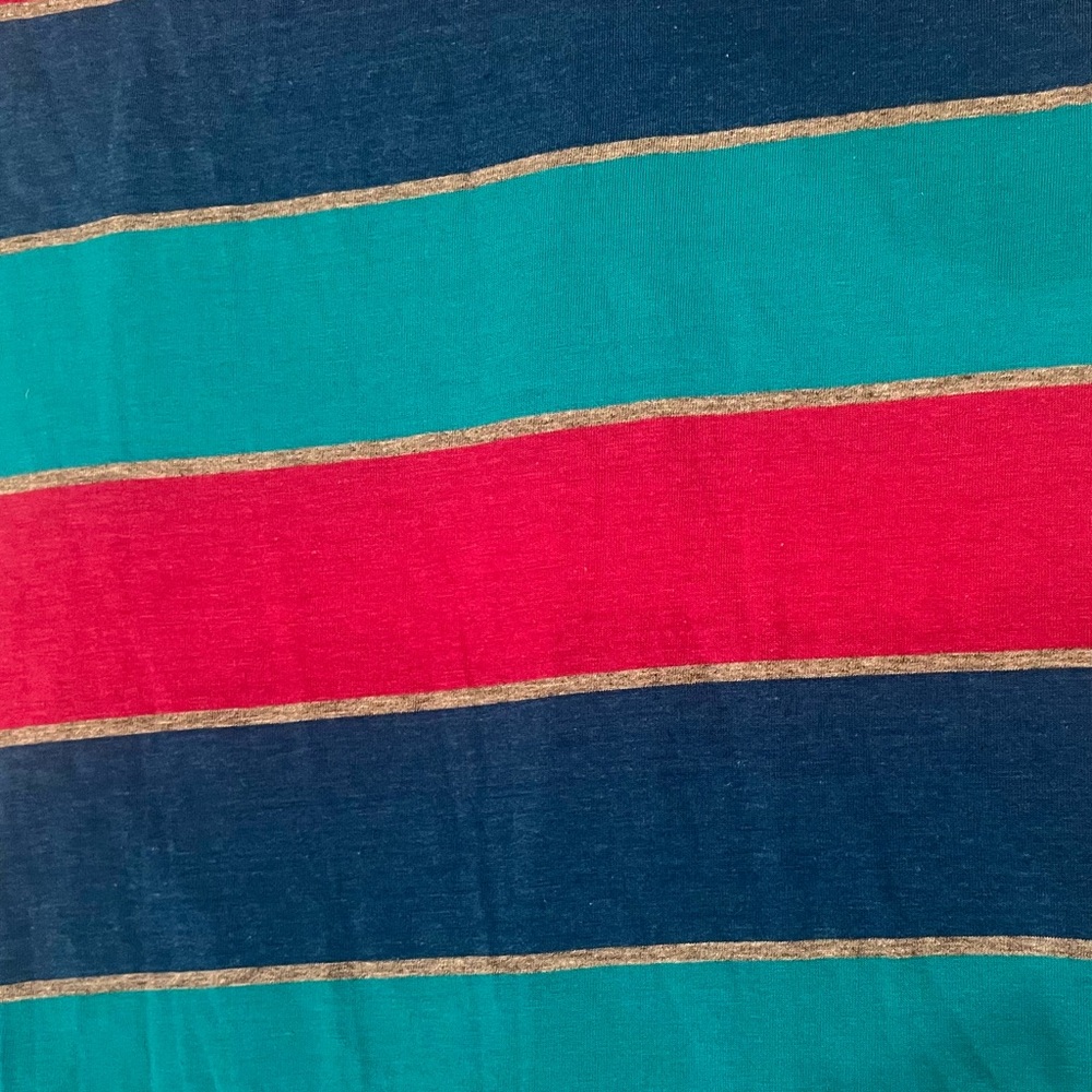 Vans Blue Pink & Green Striped Maxi Long Sleeveless Tank Dress Womens Large EUC - Picture 5 of 7